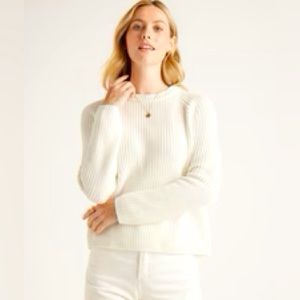 Quince, Fisherman Sweater, Organic Cotton Casual, Career, Preppy Year Round Wear